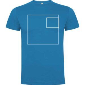 Camiseta hombre-área de impresión textil