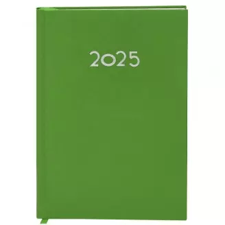 Agenda página/día tapas duras acolchadas-VERDE