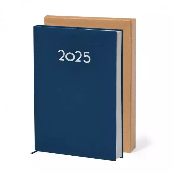 Presntación de las Agendas página/día con caja de cartón kraft individual