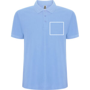Polo hombre azul celeste